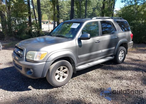 2005 Toyota Sequoia Sr5 V8 z USA, uszkodzony, nr VIN 5TDBT44A25S245526